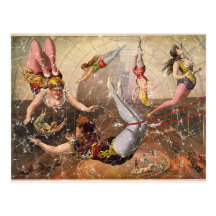 Circus-1890 - distressed post card