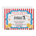 Circus 1st Birthday Party Invitation