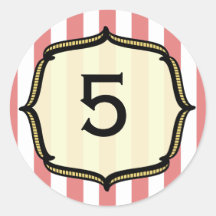 Circus Birthday Sticker