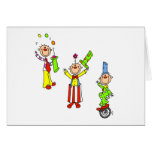 Circus Clowns Card