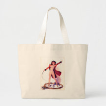 Circus Days Film Fun Vintage Art Canvas Bag