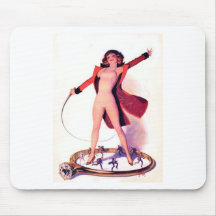 Circus Days Film Fun Vintage Art Mouse Pad