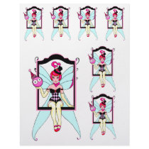 Circus Fairy Scrapbook Paper 8.5" x 11"