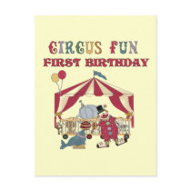 Circus First Birthday Tshirts and Gifts