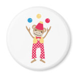 Circus Monkey Fridge Magnet