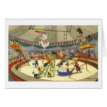 Circus of Dogs Card