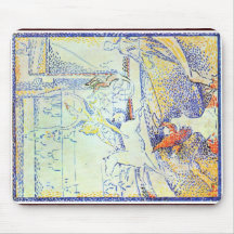Circus (Sketch) By Seurat Georges Mouse Pad