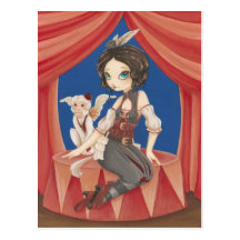 Circus- Steampunk Post Card