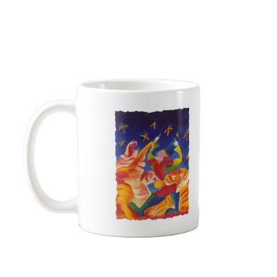 Circus Tigers Coffee Mug by evisionarts