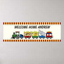 Circus Train Welcome Poster