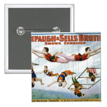 Circus Trapeze Button