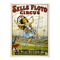 Cirque de Floto de ventes - corde raide Vénus de M affiches