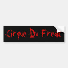 "Cirque Du Freak" Bumper sticker