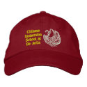 CIS Adult Baseball Cap - Red embroidered hats