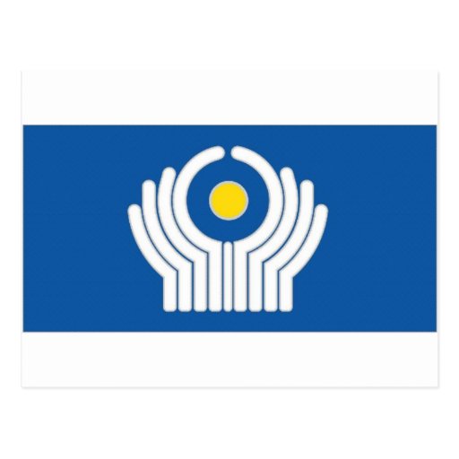 CIS Commonwealth of Independent States Flag Postcards