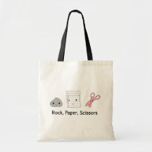 Ciseaux de papier de roche sac de toile