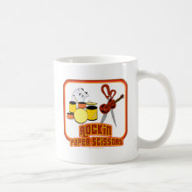 Ciseaux de papier de Rockin Tasse À Café