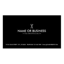 ciseaux simples cartes de visite personnelles
