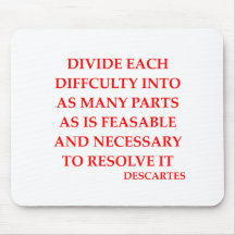 Citation de DESCARTES Tapis De Souris
