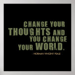 Citation de Norman Vincent Peale Affiche