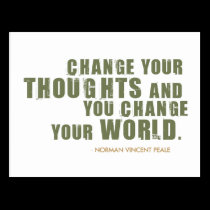 Citation de Norman Vincent Peale cartes postales