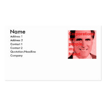 Citation de Romney - les sociétés sont les gens, m Modèle De Carte De Visite