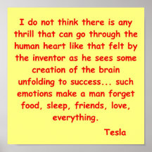 citation de tesla de nikola posters