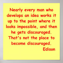 Citation de Thomas Edison Affiche