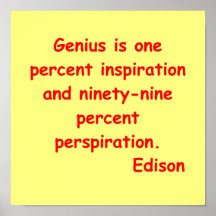 Citation de Thomas Edison Affiches