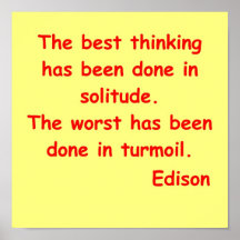 Citation de Thomas Edison Affiche