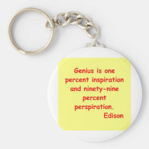 Citation de Thomas Edison Porte-clé