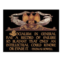 Citation de Thomas Sowell sur le socialisme Carte Postale
