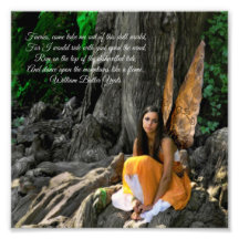 Citation féerique de William Butler Yeats de l'eau Impressions Photographiques