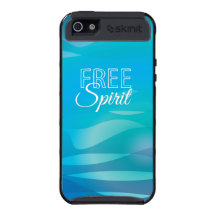 Citation inspirée spirituelle turquoise de liberté étui iPhone 5