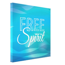 Citation inspirée turquoise de liberté de Spritiua Toiles Tendues