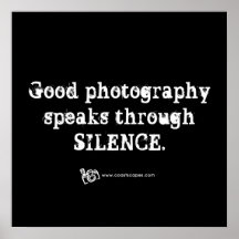 Citation silencieuse de photographie posters