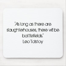 Citation végétarienne de Tolstoy Tapis De Souris