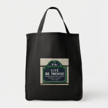 Cite de Trevise - Plaque rue Tote Bags