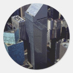 Citicorp building, from above round sticker