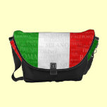 Cities and Flag of Italy messenger bags