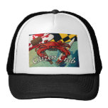 Citizen Crab with mallet and knife Trucker Hats