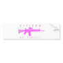 Citizen Not Subject - Female Bumper Sticker