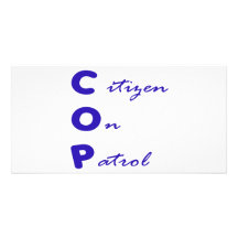 Citizen On Patrol Photo Card