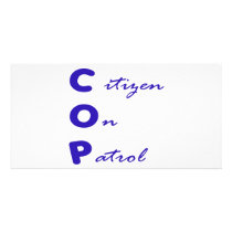 Citizen On Patrol Photo Card