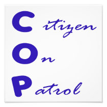 Citizen On Patrol Photo Print