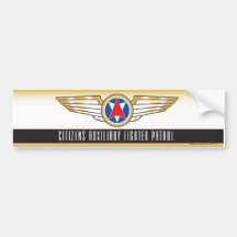 Citizens Auxiliary Fighter Patrol Bumper Sticker
