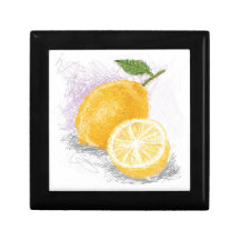 citron boîtes à bijoux