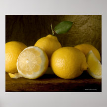 citrons sur le bois posters