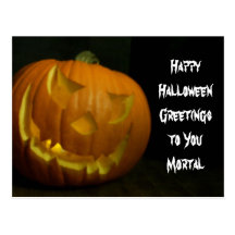 Citrouille astucieux de Halloween Carte Postale