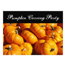 Citrouille de Halloween découpant la partie Cartons D'invitation
